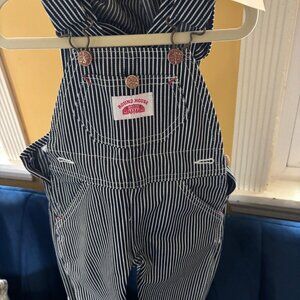 #61 Made in USA Kids Premium Stripe Bib Overall + Matching Hat